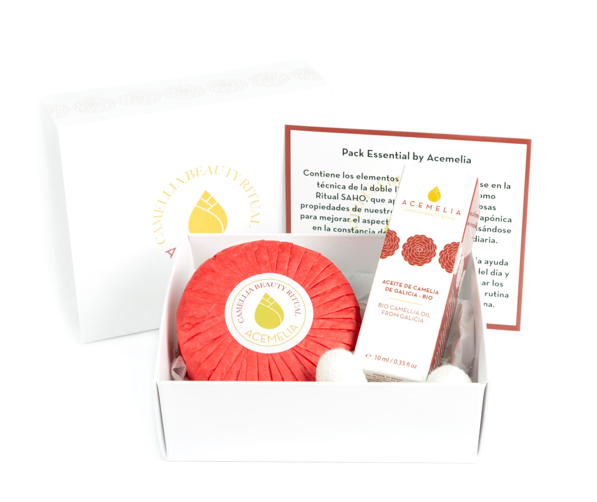 Pack Essential de Cuidado facial: Aceite facial, jabón y capullos de seda_4