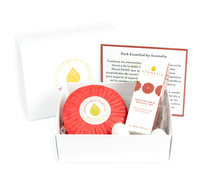 Pack Essential de Cuidado facial: Aceite facial, jabón y capullos de seda_4