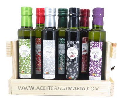 Pack Madera 7 Unidades De Aceite Y Vinagres De 250 Ml_0
