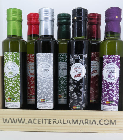 Pack Madera 7 Unidades De Aceite Y Vinagres De 250 Ml_1