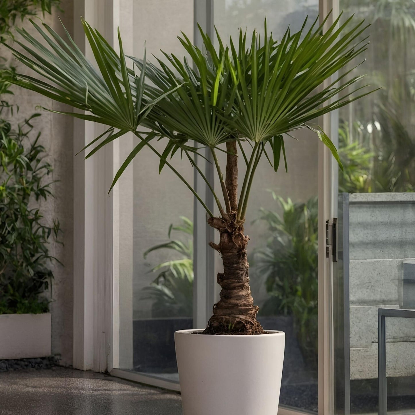 Palma De China - 2 Pzs - Trachycarpus Fortunei - Altura 65-75cm - ⌀21cm_1