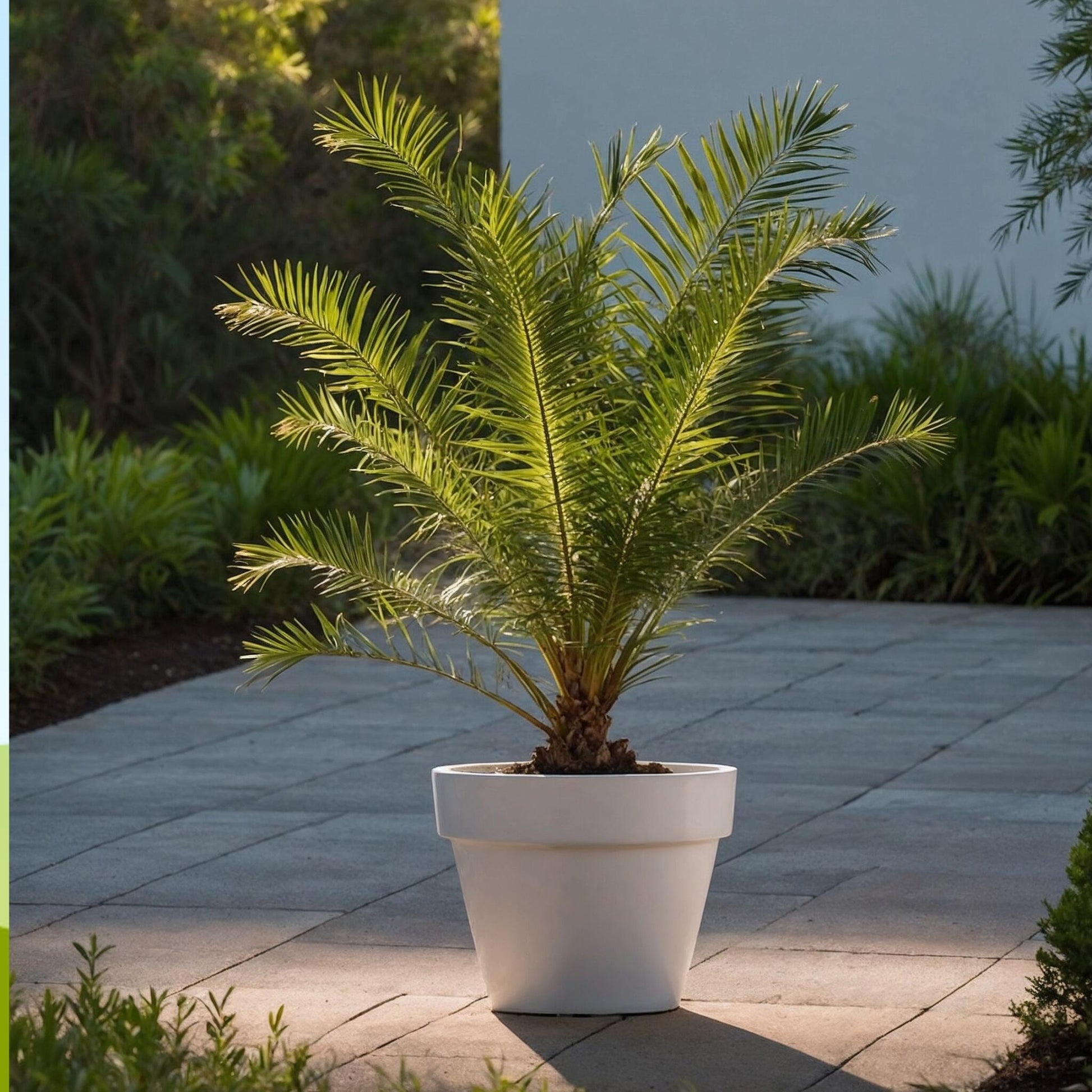 Palmera Canaria - 2 Pzs - Phoenix Canariensis - Altura 80-100cm - ⌀19cm_1