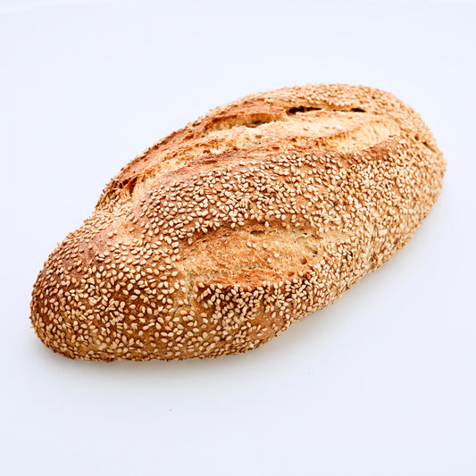 Pan oval ecológico integral con sésamo_0