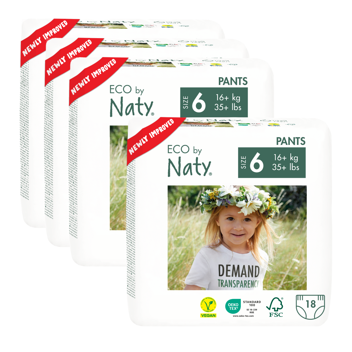 Pack Bragapañal Nº 6 Naty 16+ kg 36 unidades