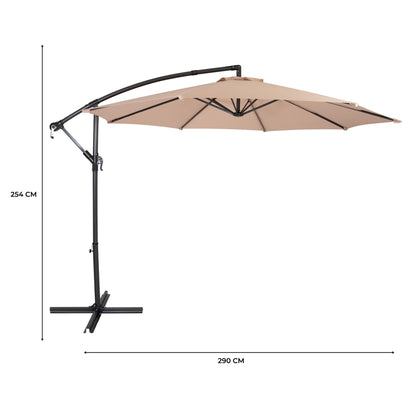 Parasol Excéntrico De 3 M – Beige_4