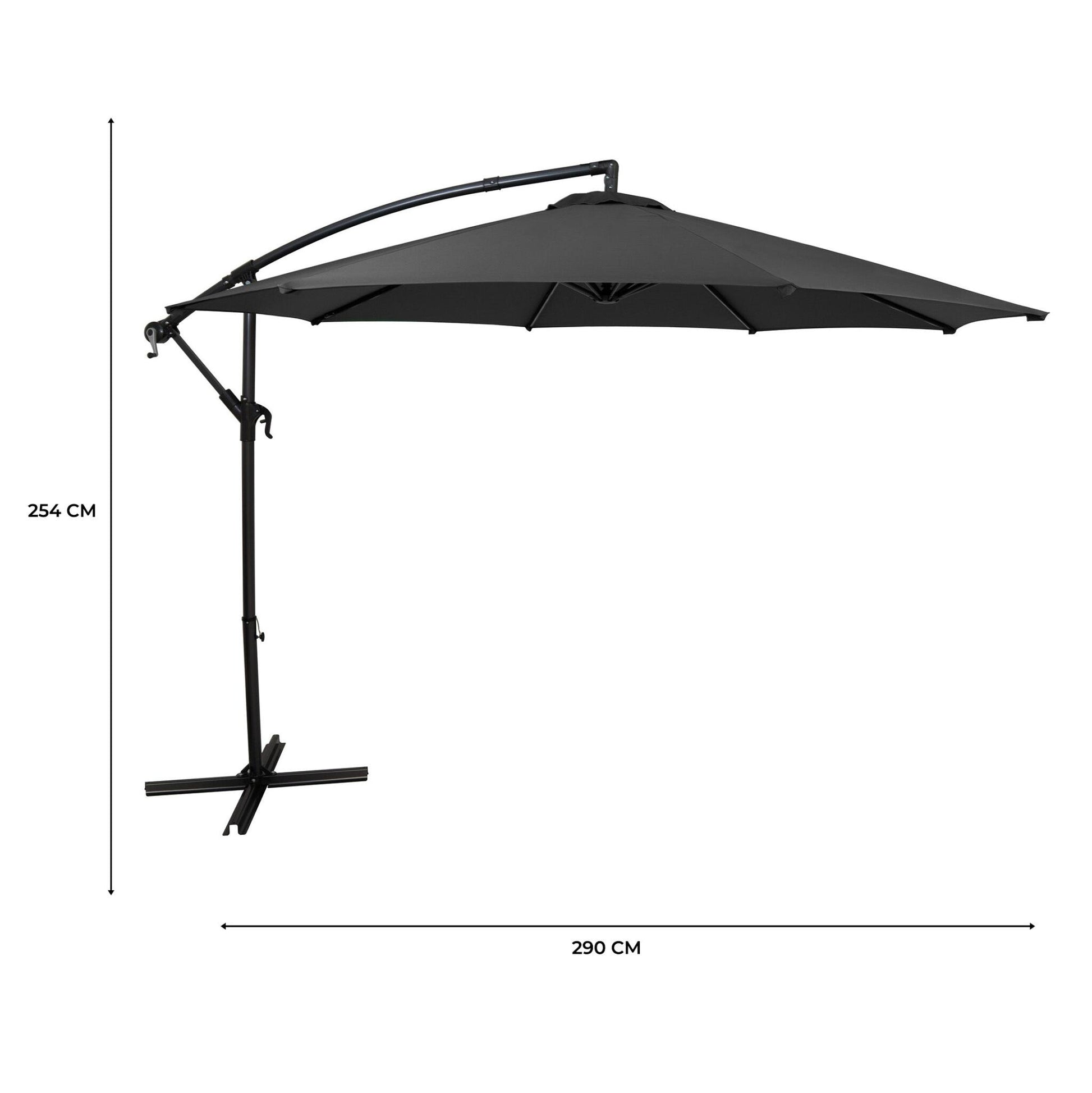 Parasol Excéntrico De 3 M – Gris_4