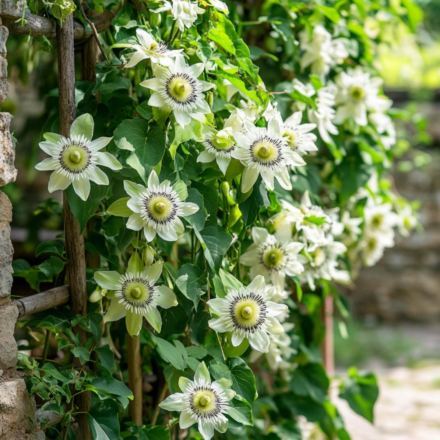 Pasionaria Azul - Passiflora 'constance Elliott' - Altura 110-120cm - ⌀17cm_1