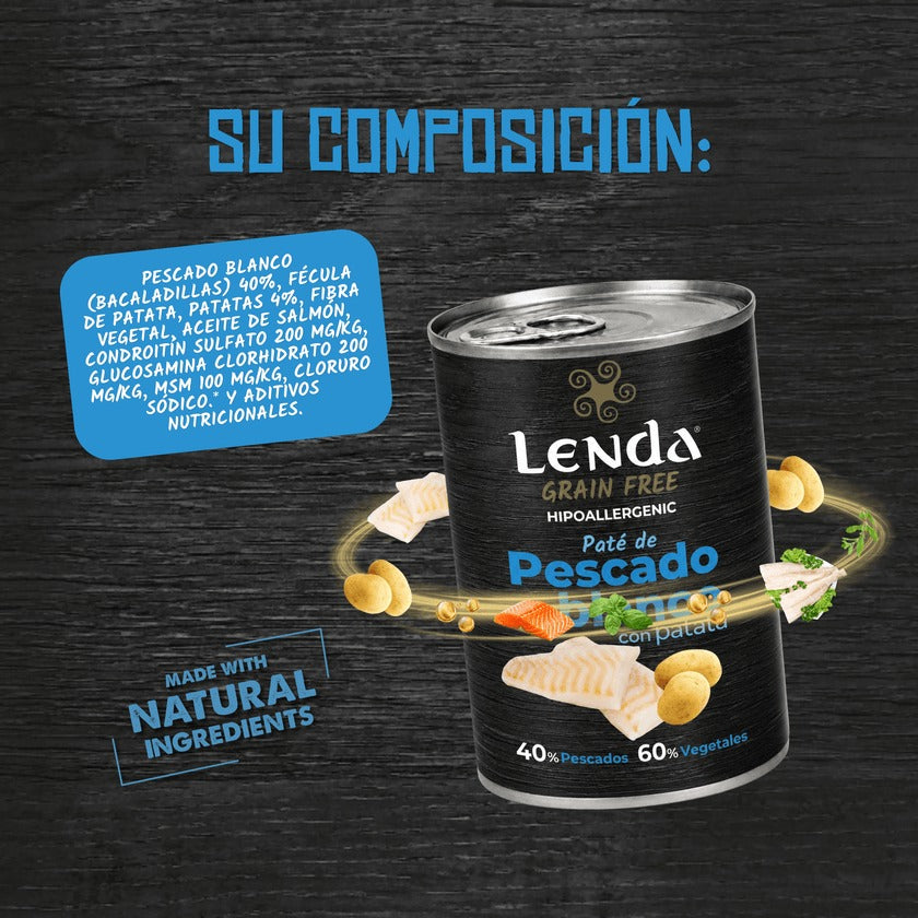 Paté para Perros de Merluza Lenda 400 g
