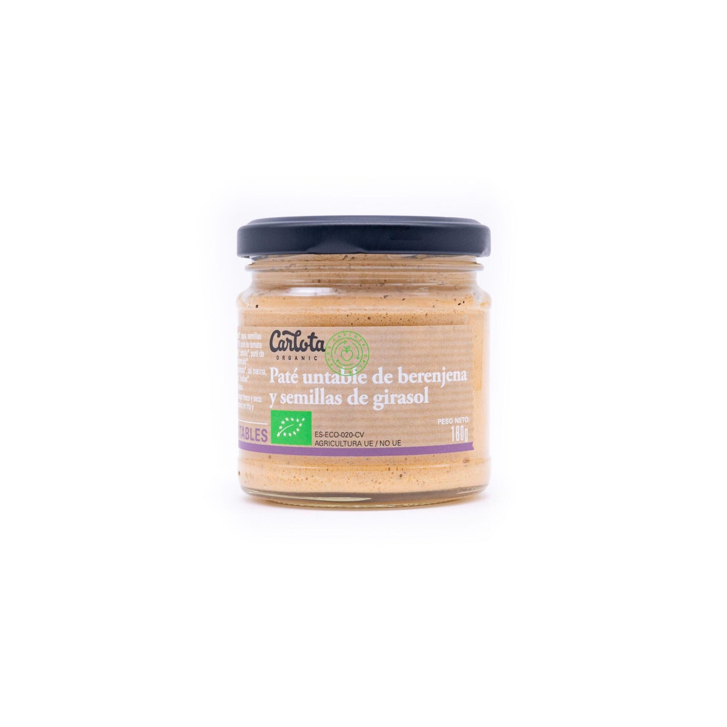 Paté Untable De Berenjena Y Girasol 180g_0