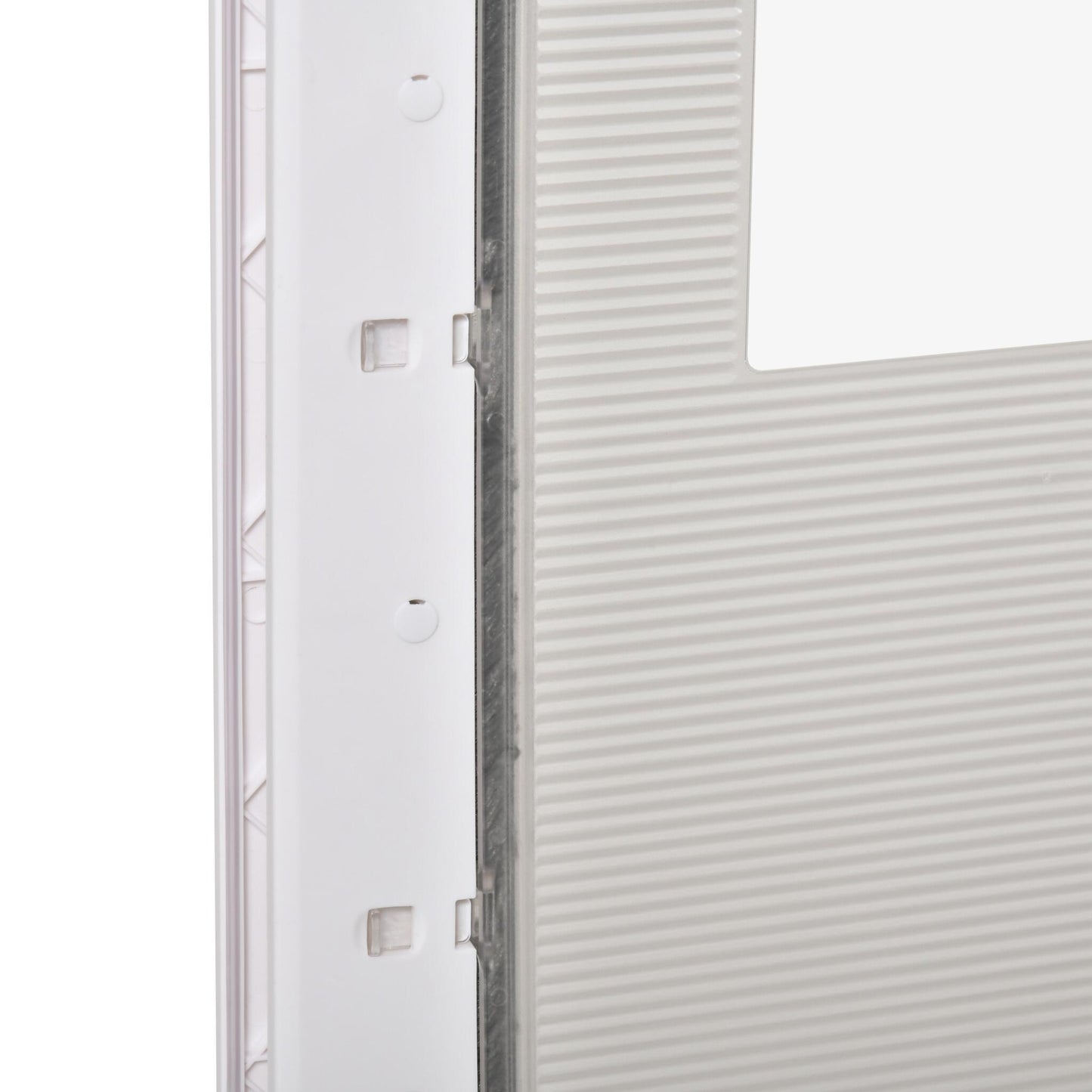 Pawhut Puerta Para Mascotas 38,6x52x5,5cm Con Cierre Magnético De 2 Vías Blanco_4