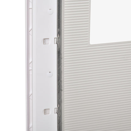Pawhut Puerta Para Mascotas 38,6x52x5,5cm Con Cierre Magnético De 2 Vías Blanco_4