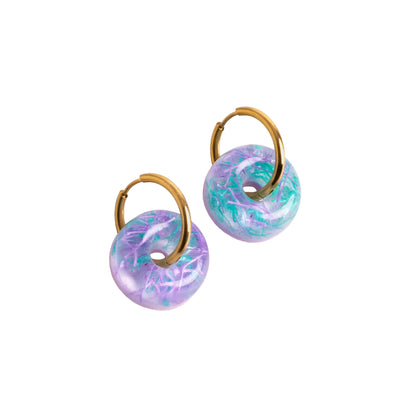 Pendientes Carnota Nature Vibes x Aurarte – Vidrio de Mar Reciclado de Galicia_0