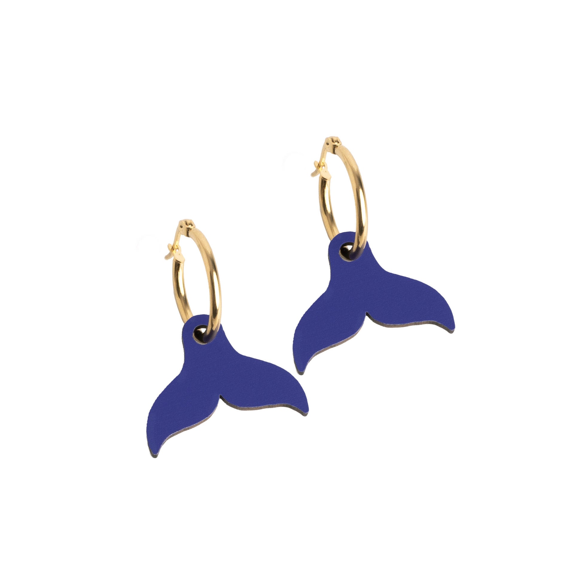 Pendientes Cola de Ballena Nature Vibes - Acero Quirúrgico y Baño de Oro 18k - Resetea_0