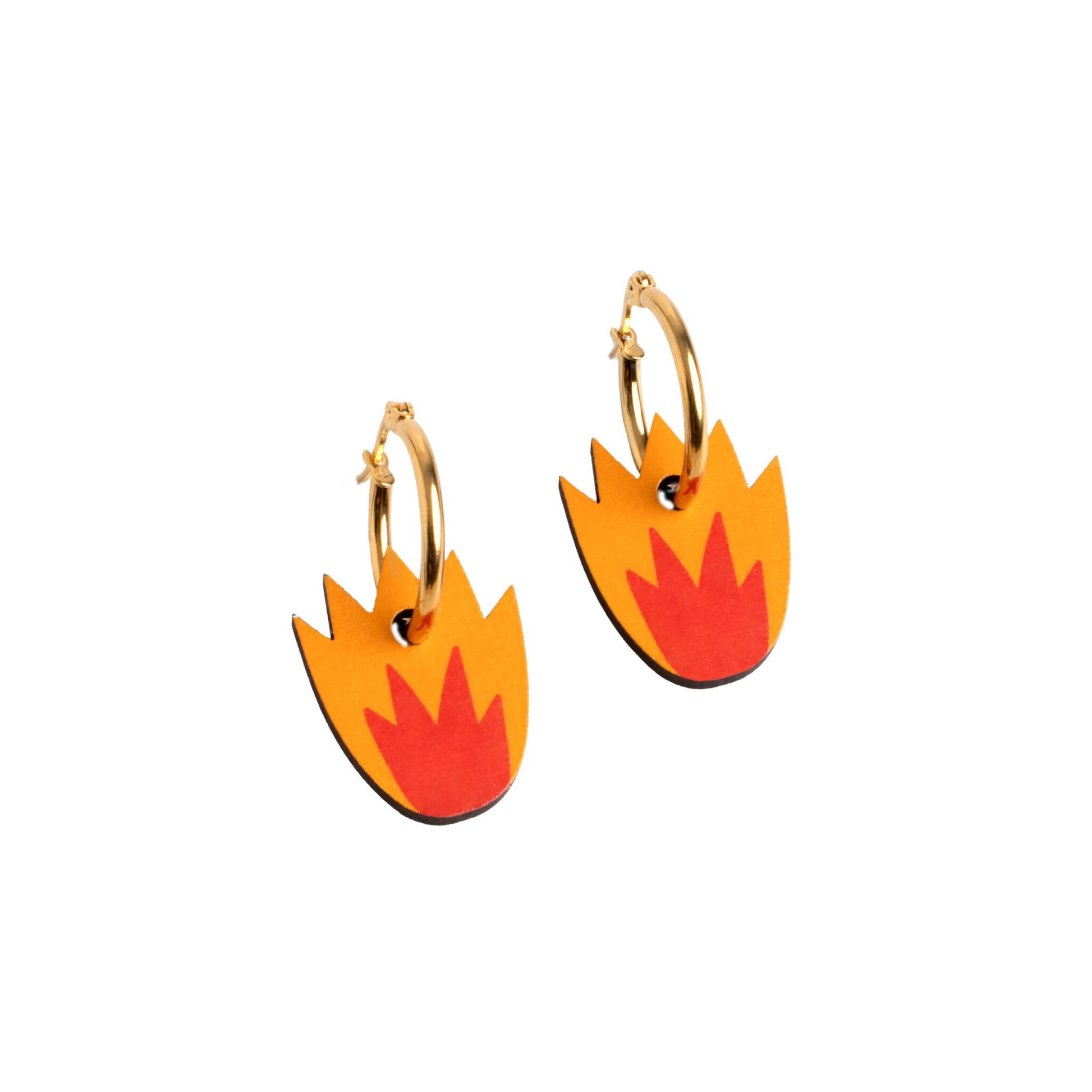 Pendientes Fire De Madera | Joyería Artesanal, Ligera Y Elegante | Diseño Natural Y Original_0