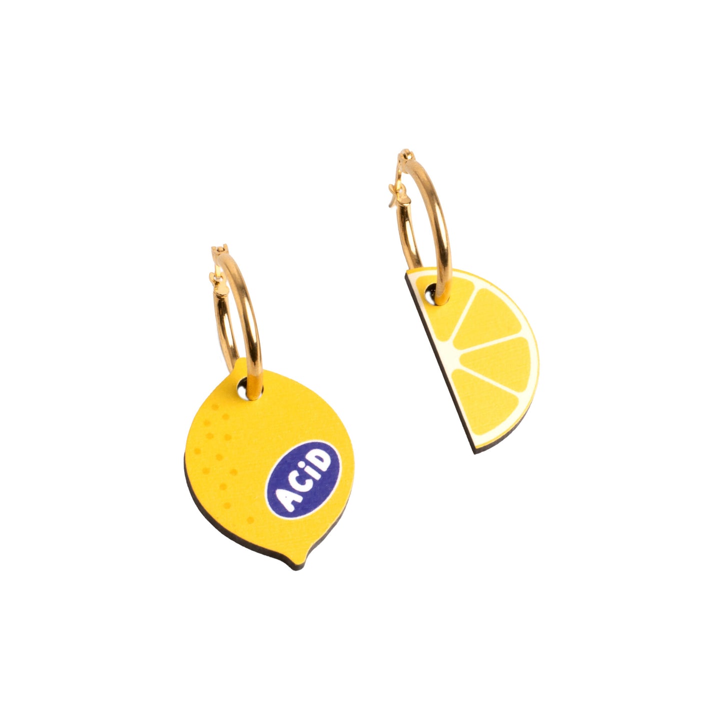 Pendientes Lemon De Madera | Joyería Artesanal, Ligera Y Elegante | Diseño Natural Y Original_0