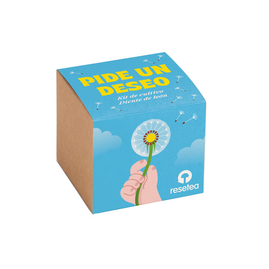 Pide Un Deseo - Kit De Cultivo Diente De León | Semillas, Maceta Y Sustrato | Regalo Original - Resetea_0