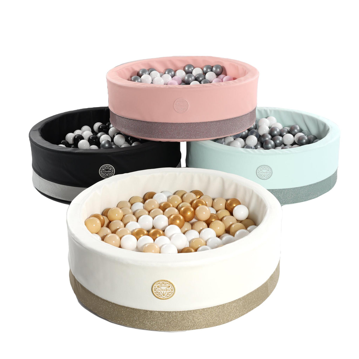 Piscina De Bolas Glitter Con 200 Pelotas Blanco_0