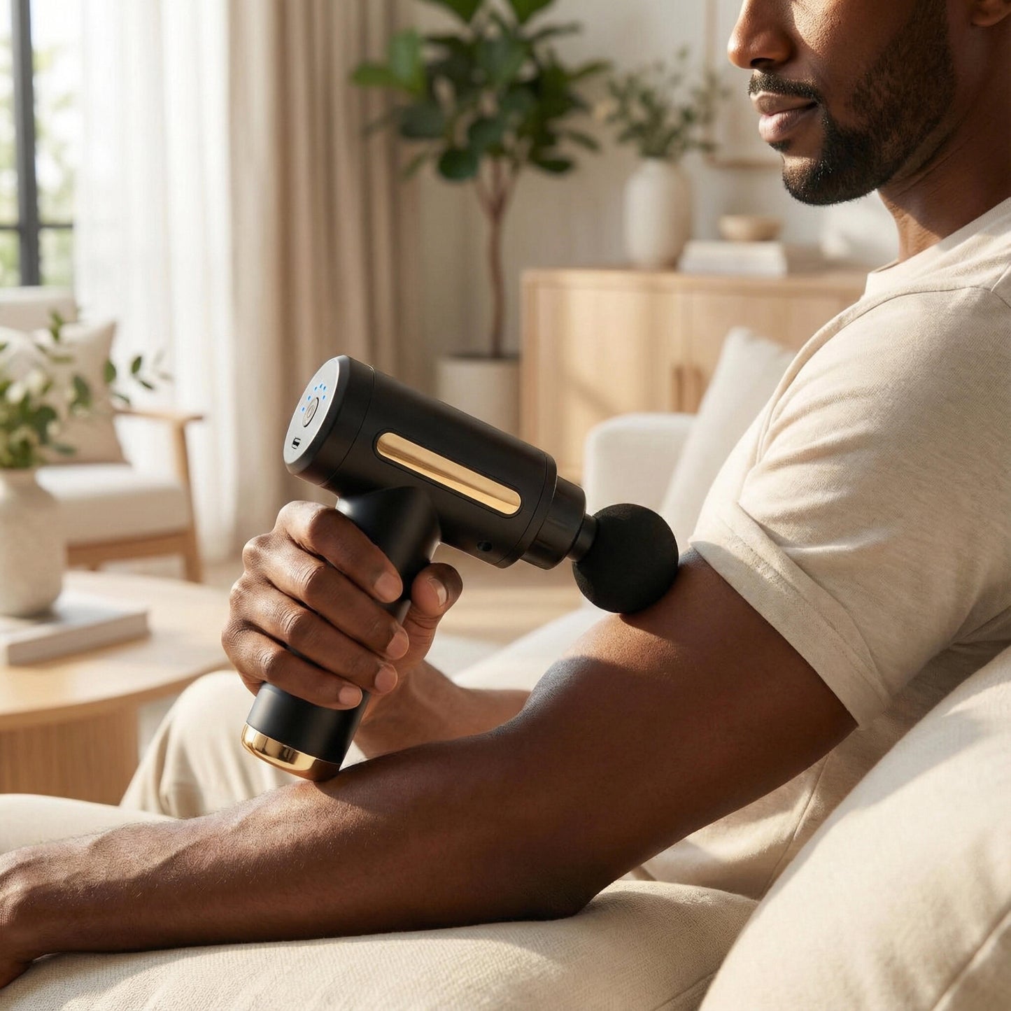 Pistola De Masaje De Percusión Compacta –terapia Miofascial, Masaje Muscular, Recuperación_2
