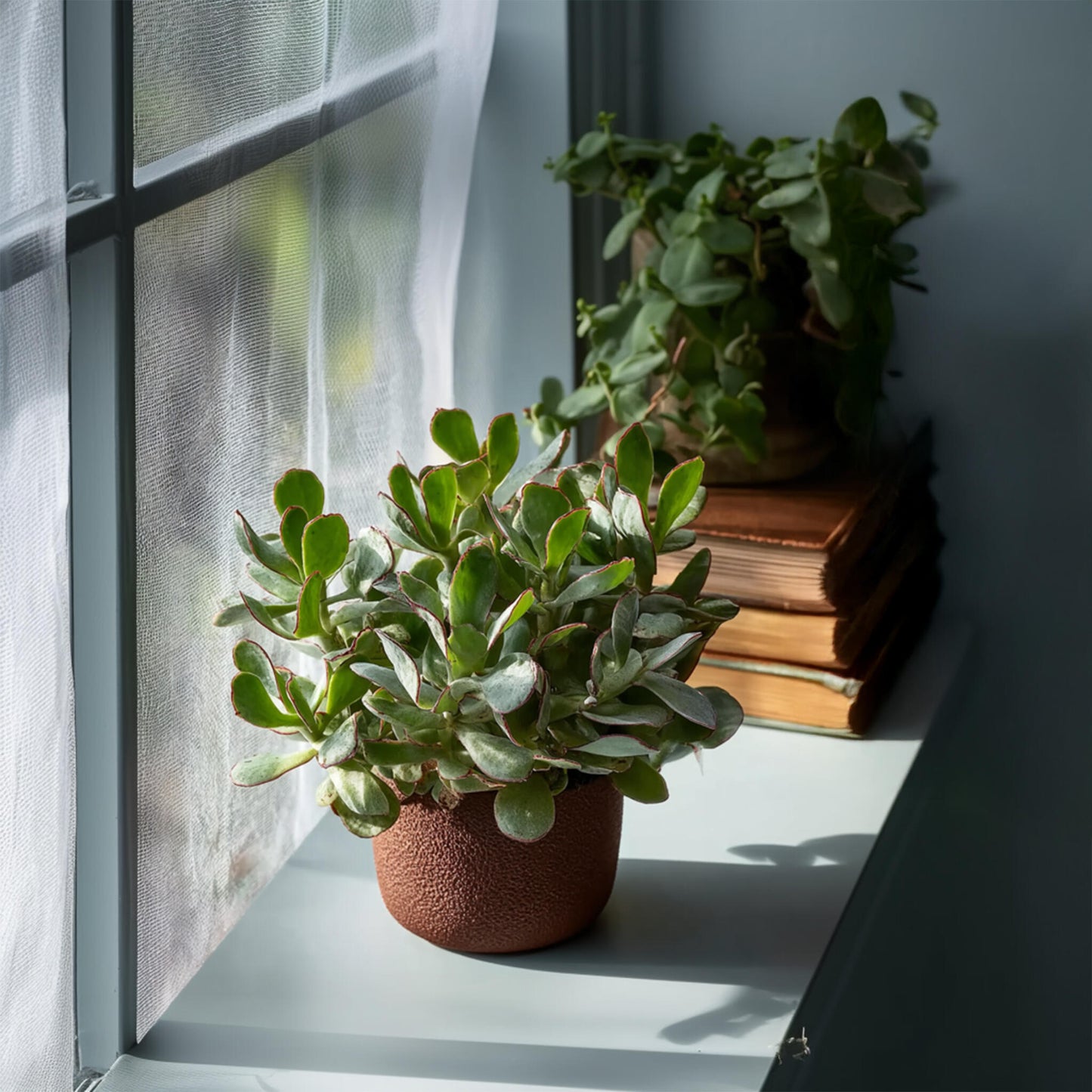 Planta De Jade - 2 Uds - Crassula Arborescens 'curly' - Maceta 12 Cm_4