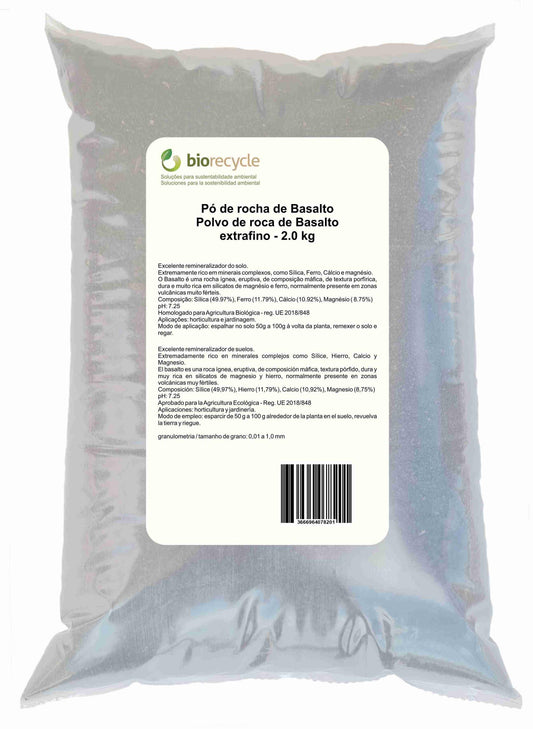 Polvo de roca de Basalto extrafino - 2.0Kg_0