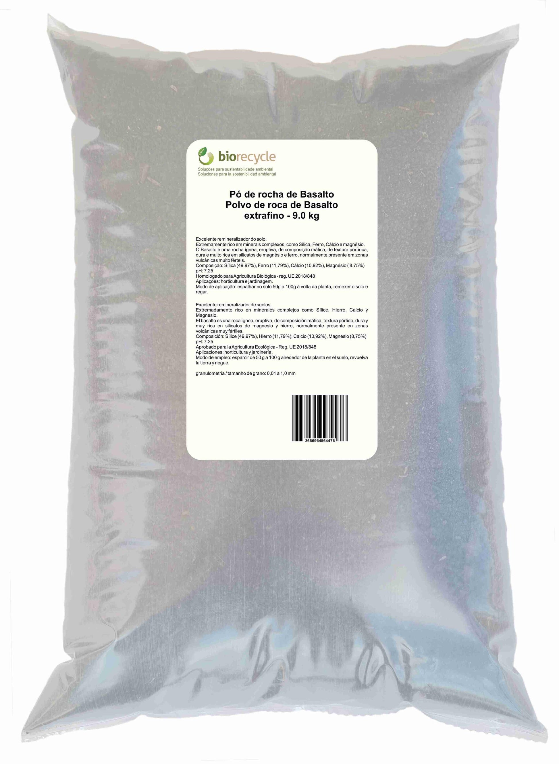 Polvo de roca de Basalto extrafino - 9.0 kg_0