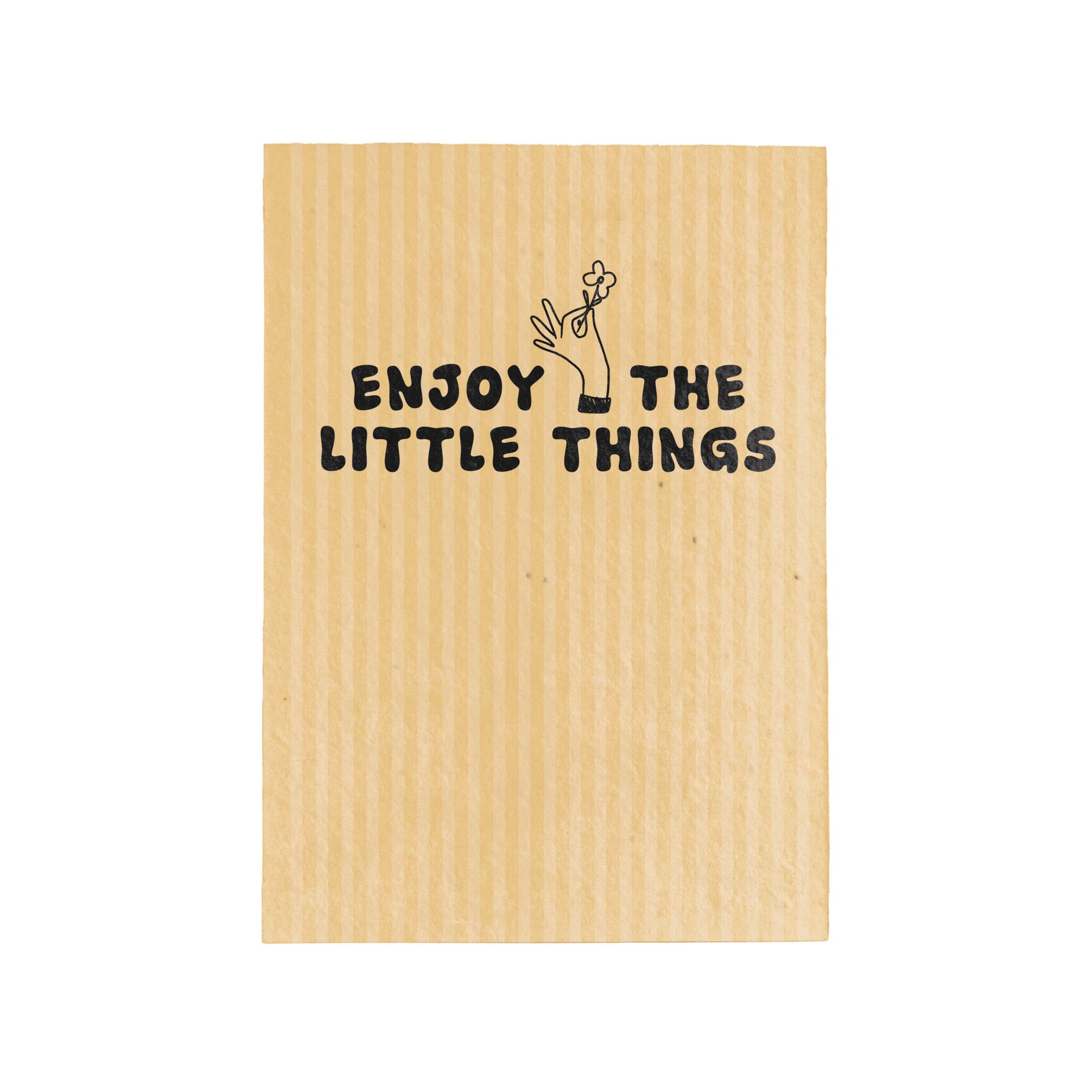 Postal Plantable Enjoy The Little Things Con Semillas De Manzanilla – Papel Reciclado - Resetea_0