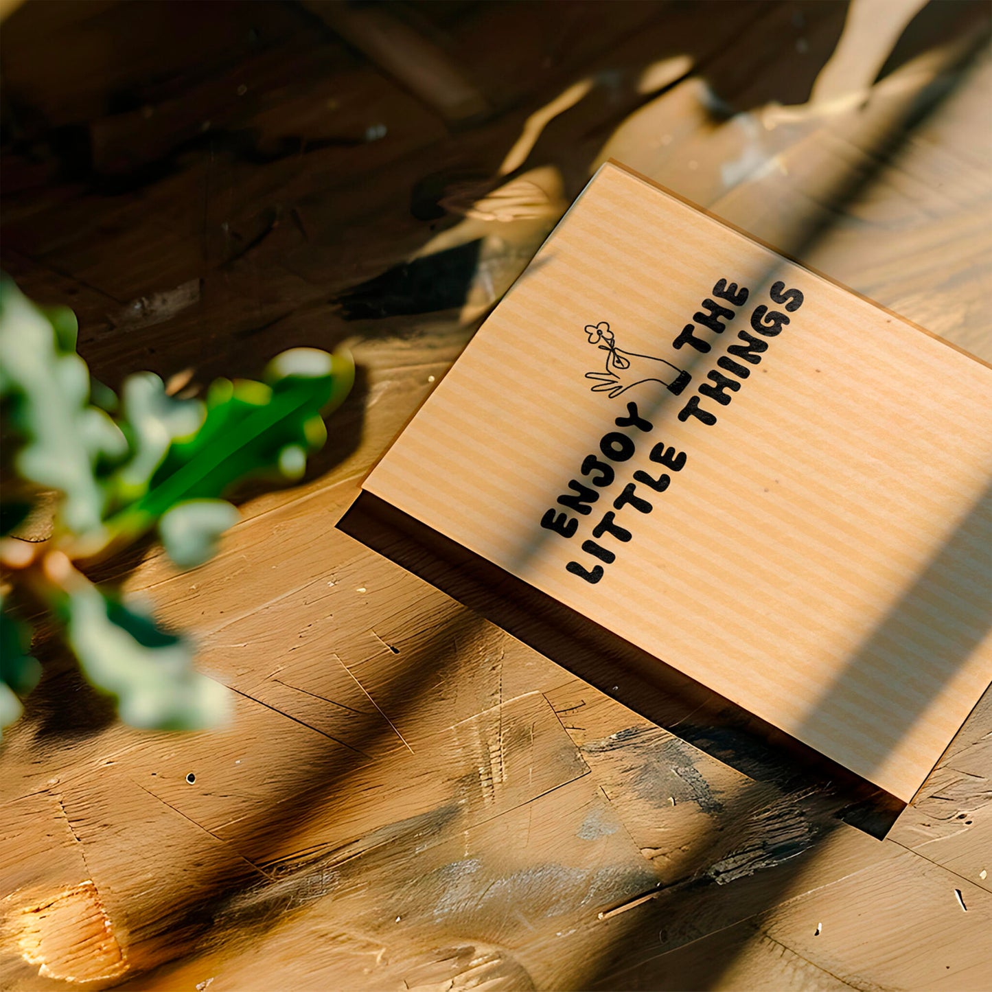 Postal Plantable Enjoy The Little Things Con Semillas De Manzanilla – Papel Reciclado - Resetea_2