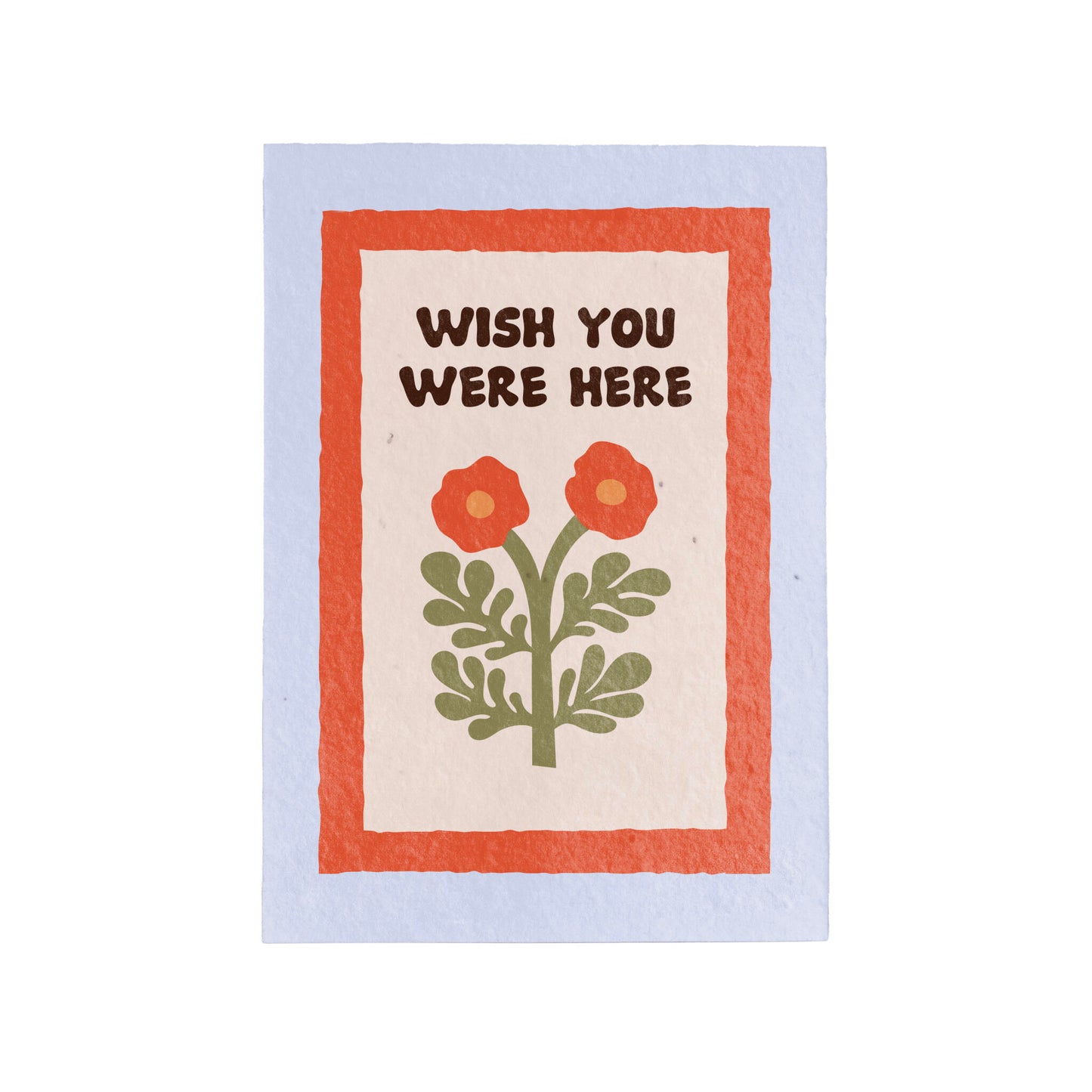 Postal Plantable Wish You Were Here Con Semillas De Manzanilla – Papel Reciclado - Resetea_0