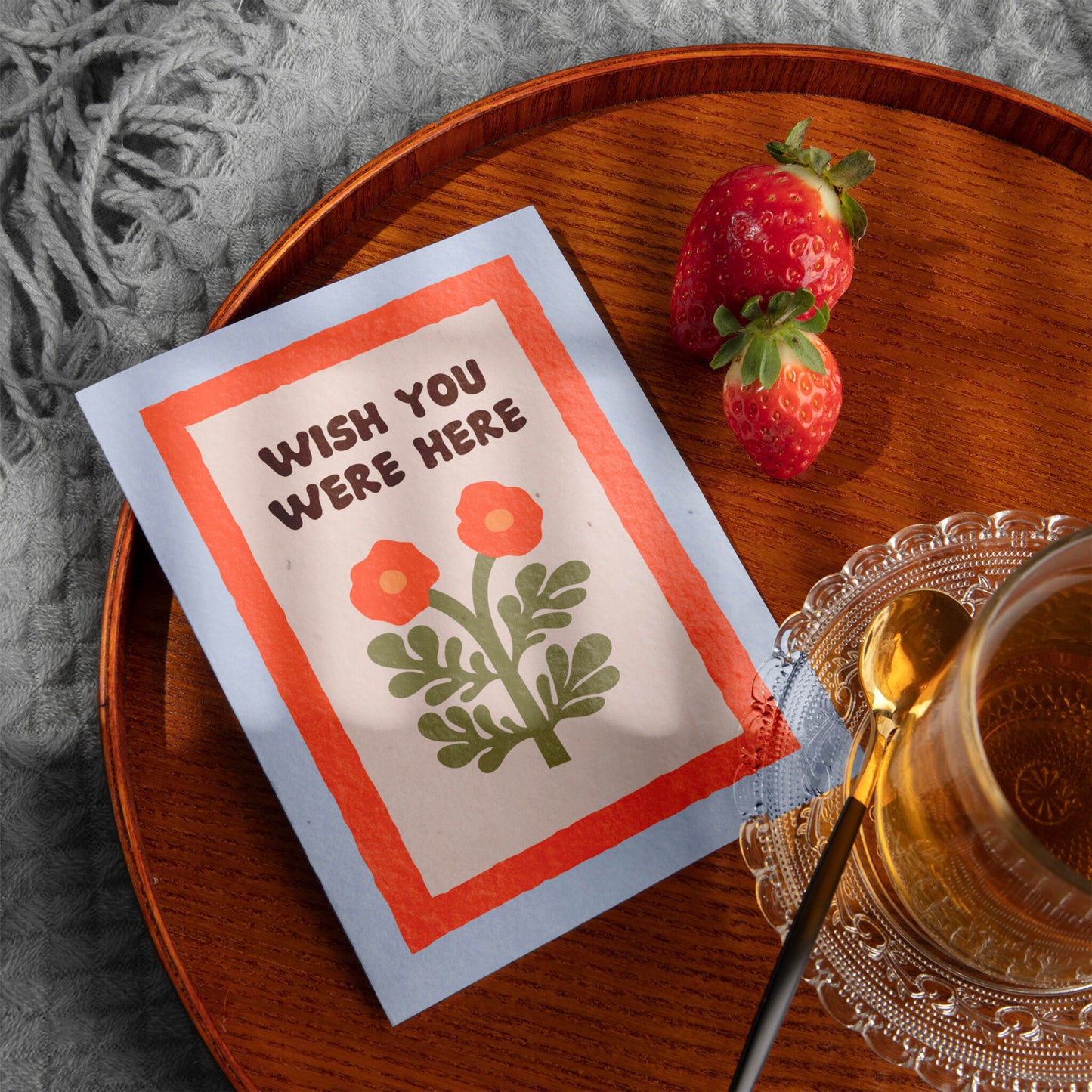Postal Plantable Wish You Were Here Con Semillas De Manzanilla – Papel Reciclado - Resetea_3