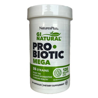 GI Natural Probiotic Mega Nature's Plus 30 cápsulas