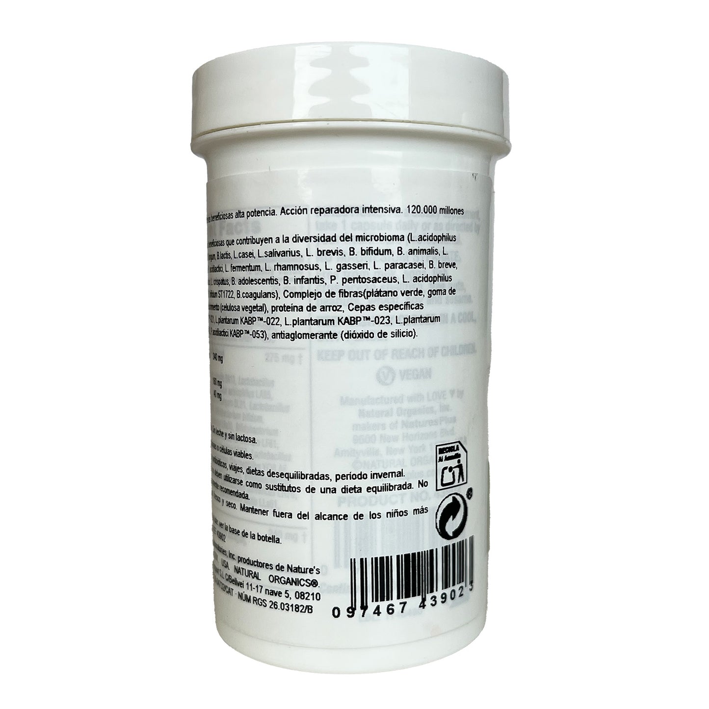 GI Natural Probiotic Mega Nature's Plus 30 cápsulas