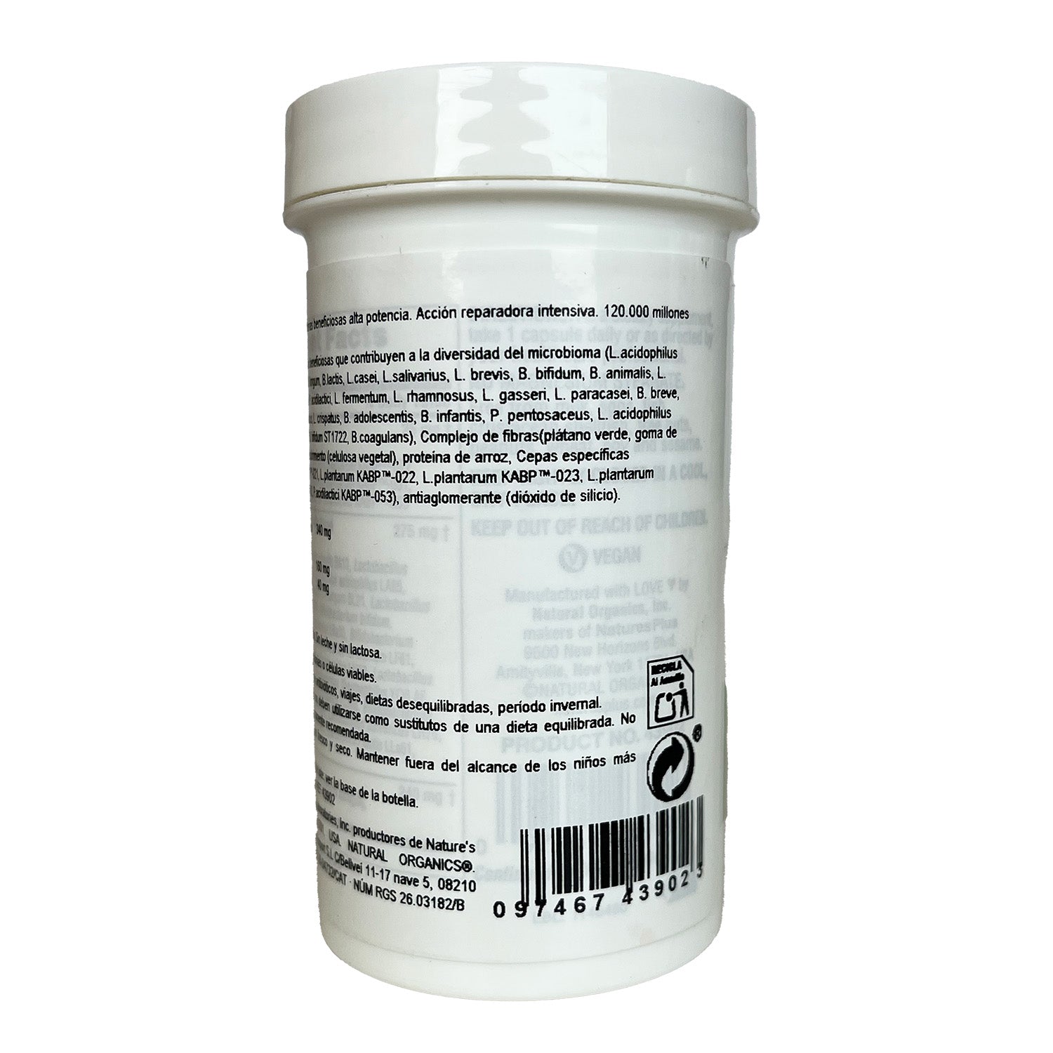 GI Natural Probiotic Mega Nature's Plus 30 cápsulas