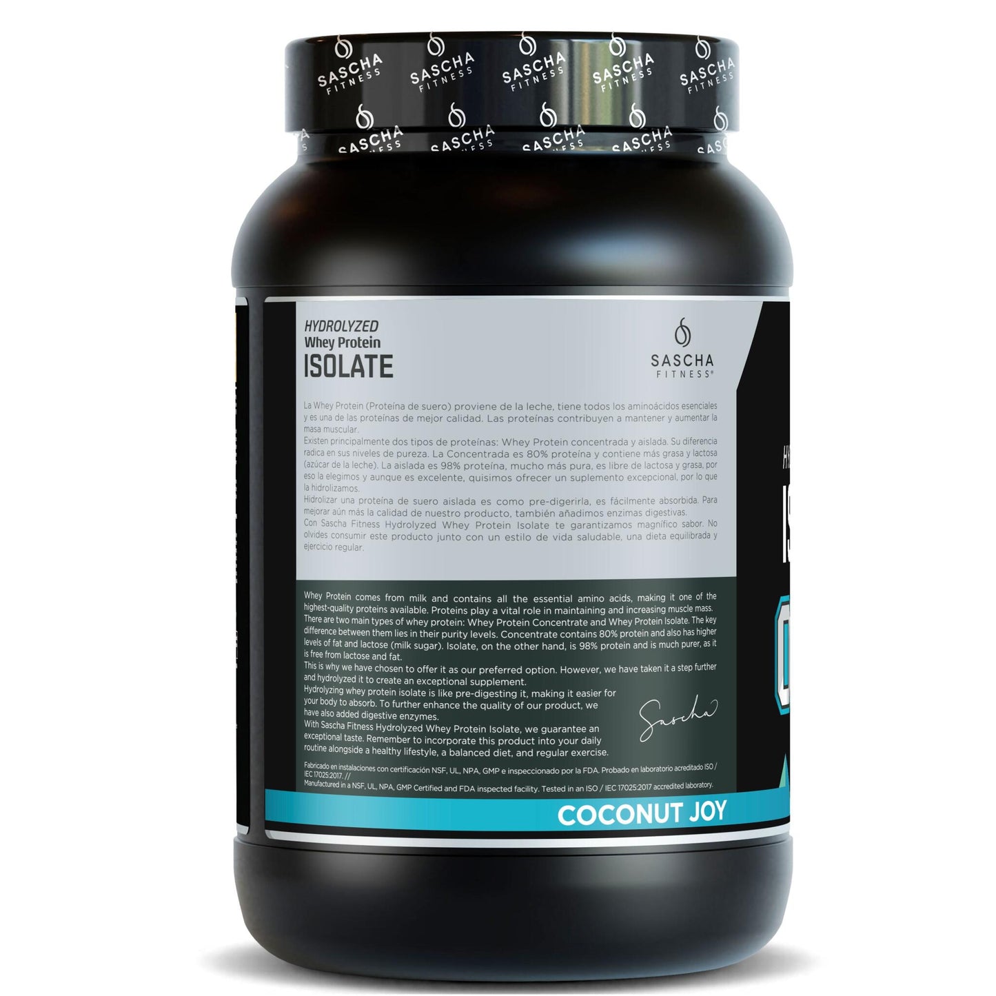 Proteína Whey Sabor Coco - Sascha Fitness España_2