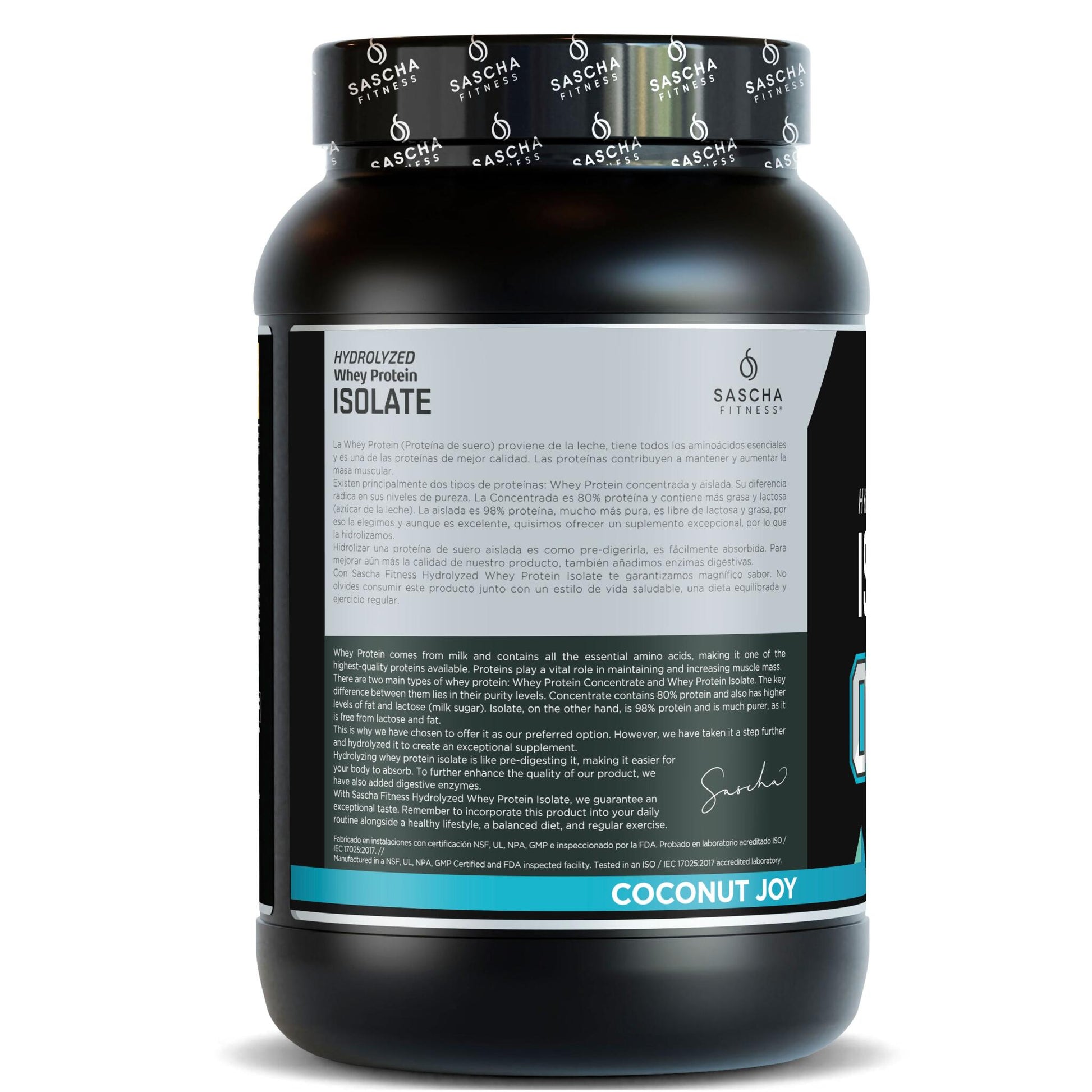 Proteína Whey Sabor Coco - Sascha Fitness España_2