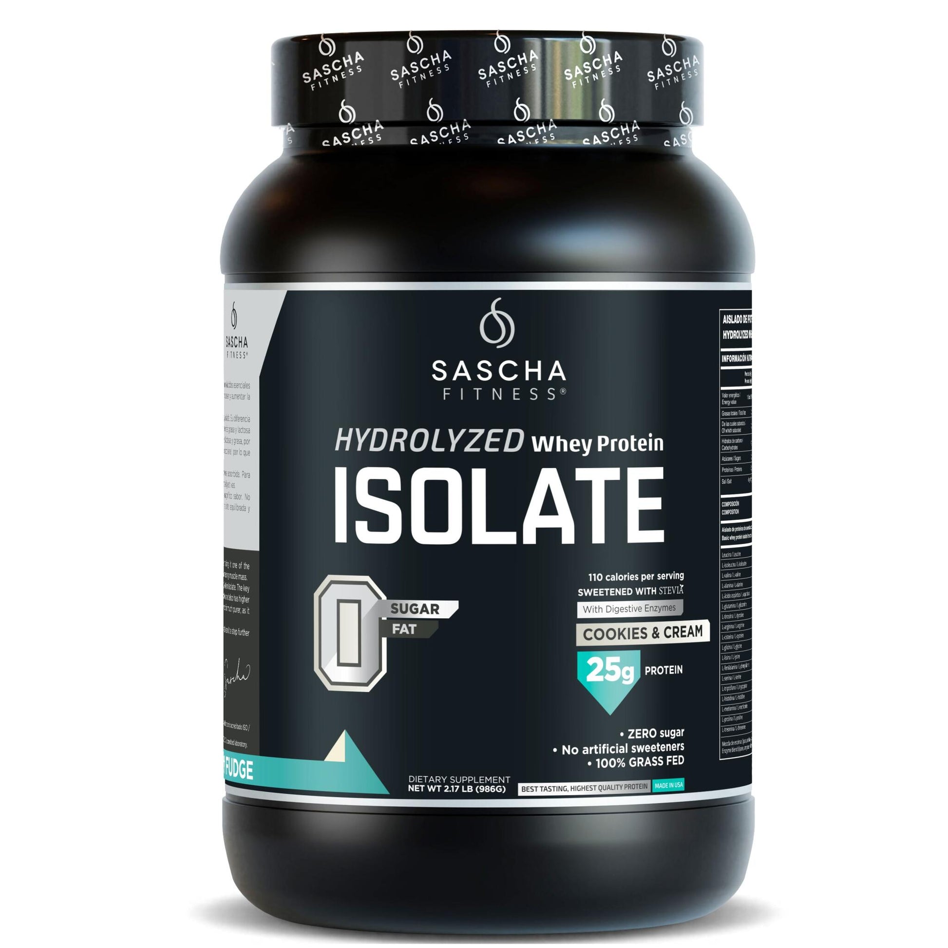 Proteína Whey Sabor Cookies - Sascha Fitness España_0