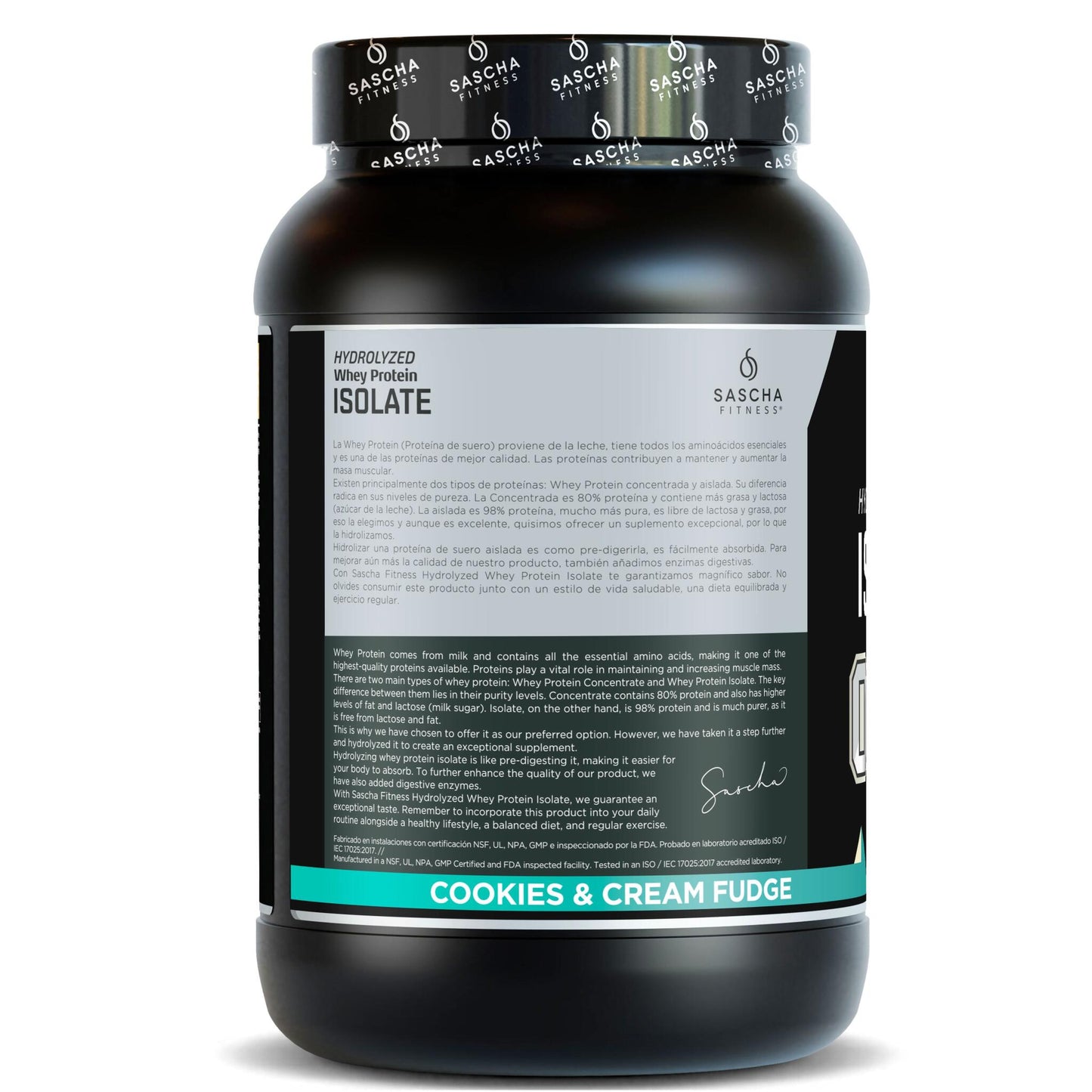 Proteína Whey Sabor Cookies - Sascha Fitness España_2