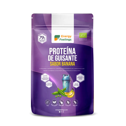 Proteína de guisante sabor banana eco Energy Feelings 500 g XL Pack