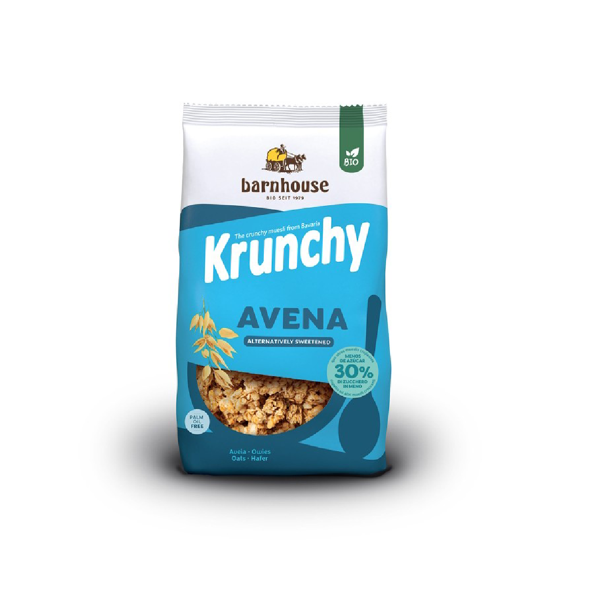 Muesli Krunchy de Avena BIO con menos azúcar Barnhouse 375 g