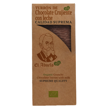Turrón Crujiente de Chocolate con Leche ECO El Abuelo 200 g