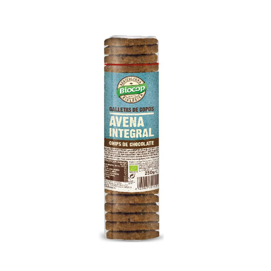 Galletas Copos de Avena Integral con Chips de Choco BIO Biocop 250 g