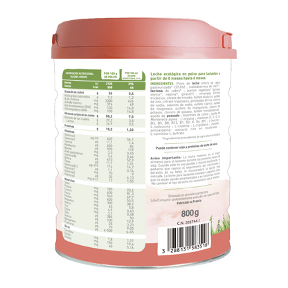Pack 3 uds Leche cabra lactantes Caprea 1 (0 a 6 meses) 800 g