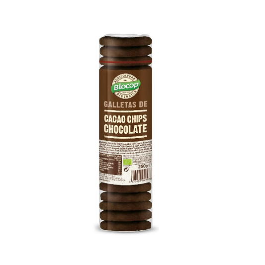 Galletas de Cacao con Chips de Chocolate Bio Biocop 250 g