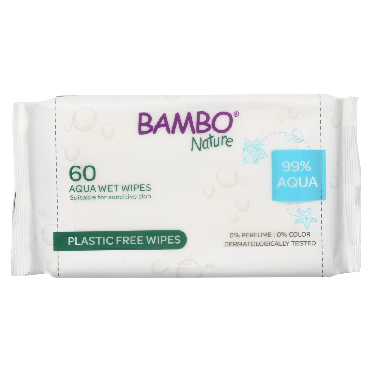 Toallitas Aqua 99 % agua Bambo Nature 60 uds