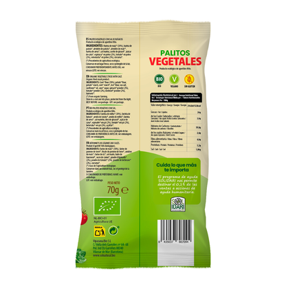 Palitos Vegetales BIO Sol Natural 70g