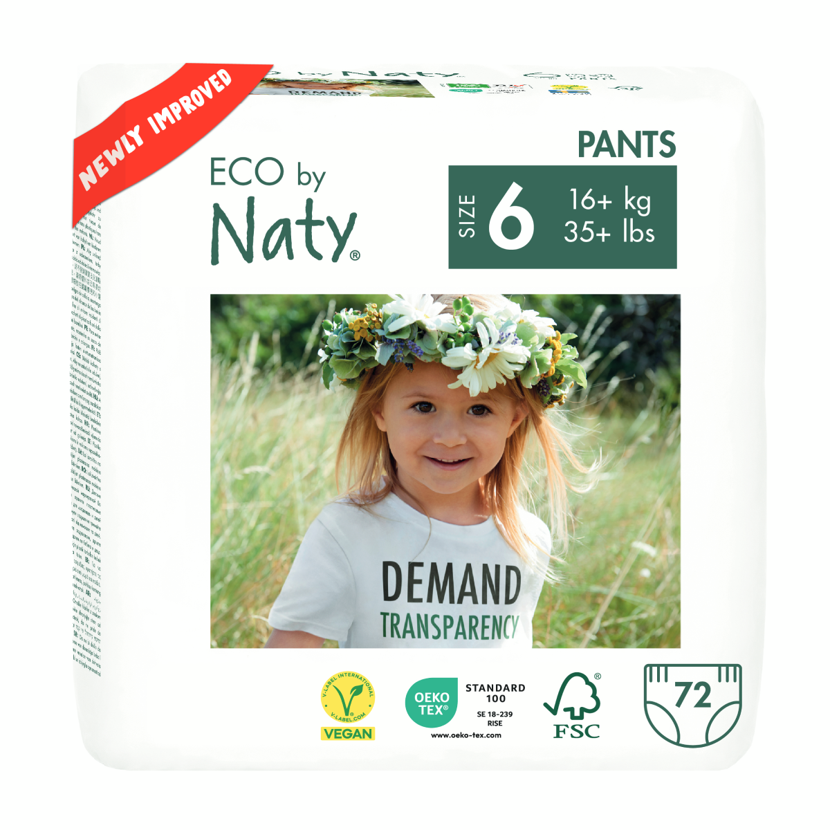 Bragapañal Nº 6 Naty 16+ kg, 18 ud