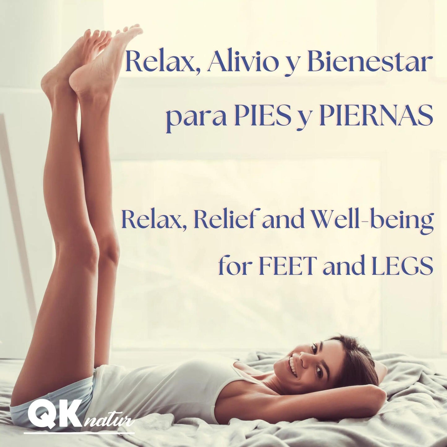 QKnatur - Gel Efecto Frío Para Pies Y Piernas Cansadas - 500 Ml - Refrescante, Antiinflamatorio. Estimula La Circulación_1