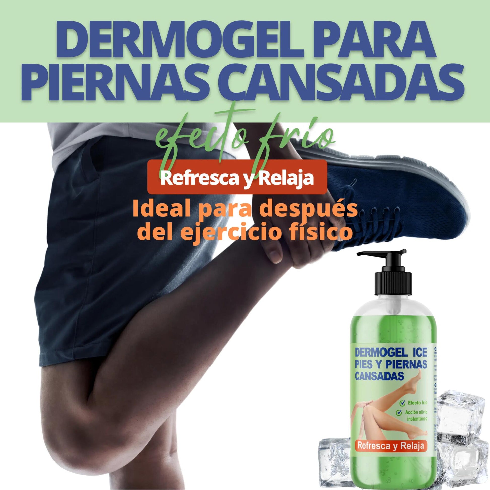 Qknatur - Gel Efecto Frío Para Pies Y Piernas Cansadas, Hinchadas O Con Varices - 500 Ml - Antiinflamatorio Y Relajante_3