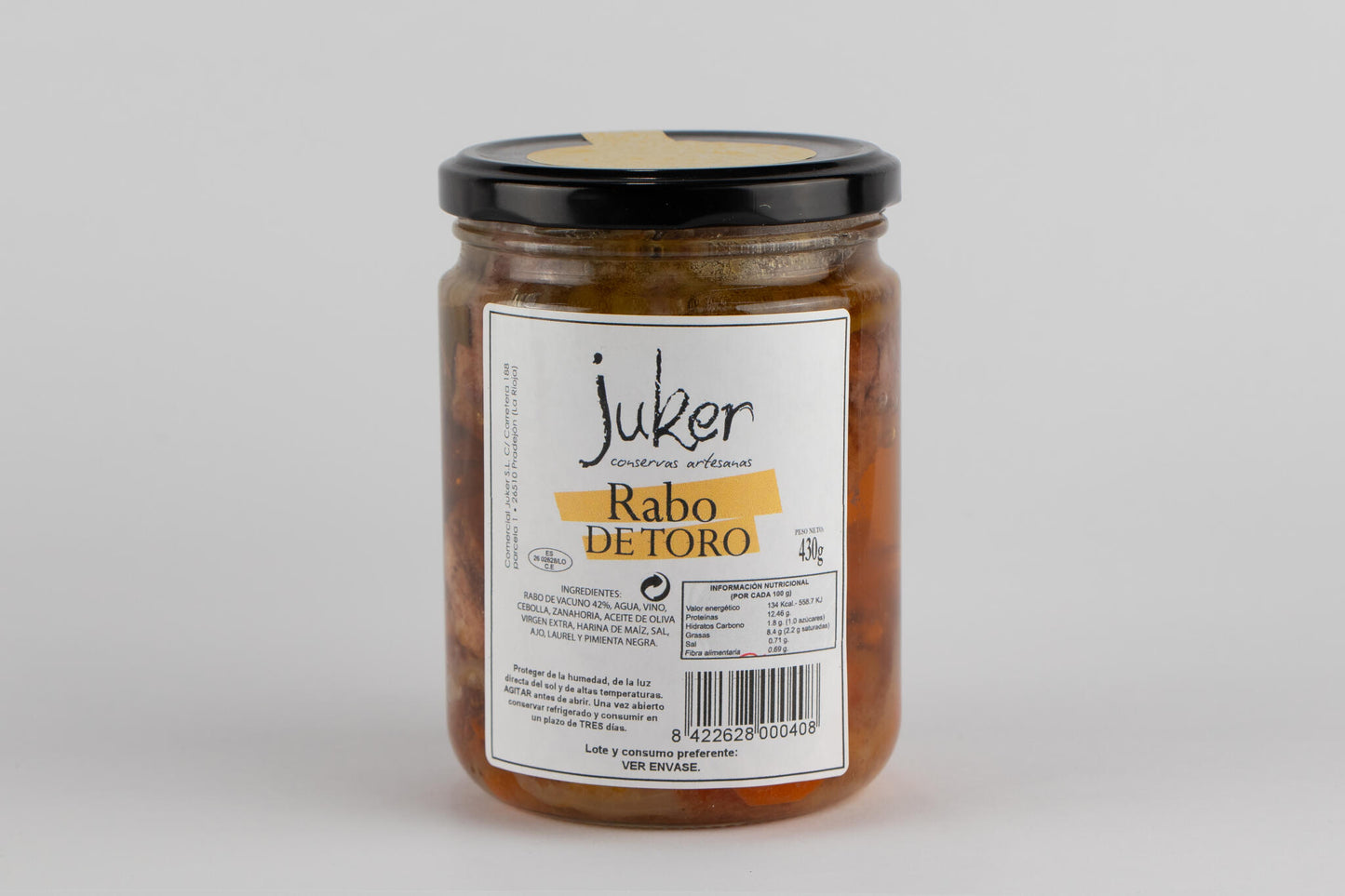 Rabo De Toro Conservas Artesanas Juker 450gr_0