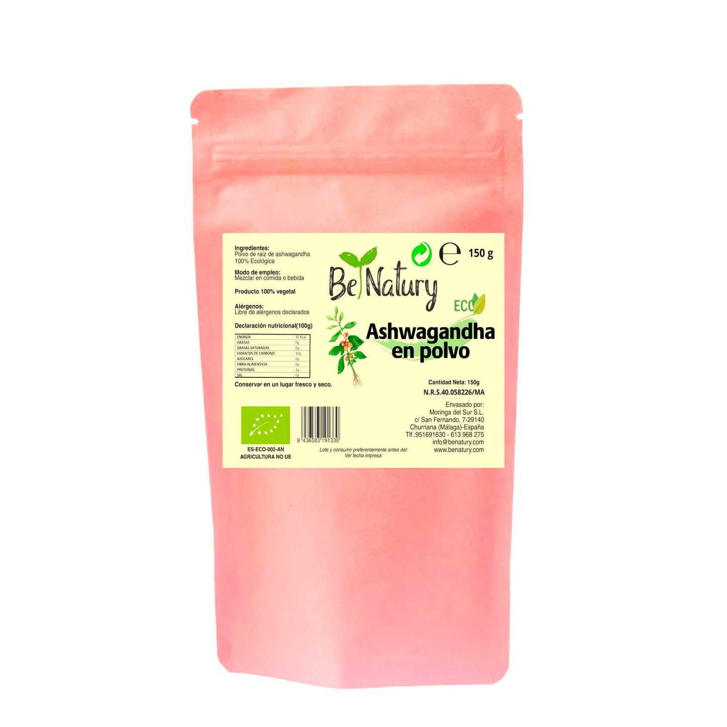Raiz De Ashwagandha Bio Polvo 150 Grs_0
