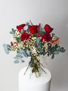 Ramo 5 Rosas Rojas Eternas - Flores Secas Y Preservadas